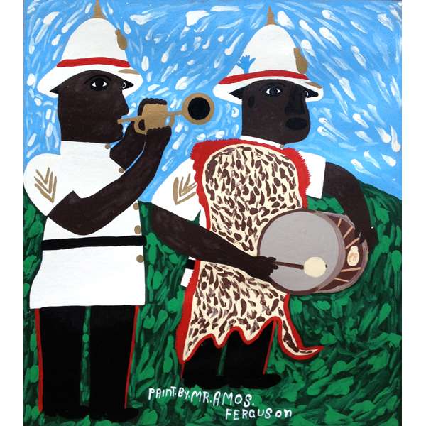 Police Band with Drum and Trumpet - SOLD