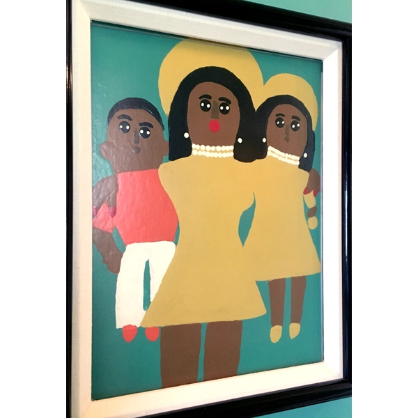 Family Going to Church - SOLD