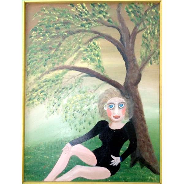 Girl Under a Tree by Bruno del Favero