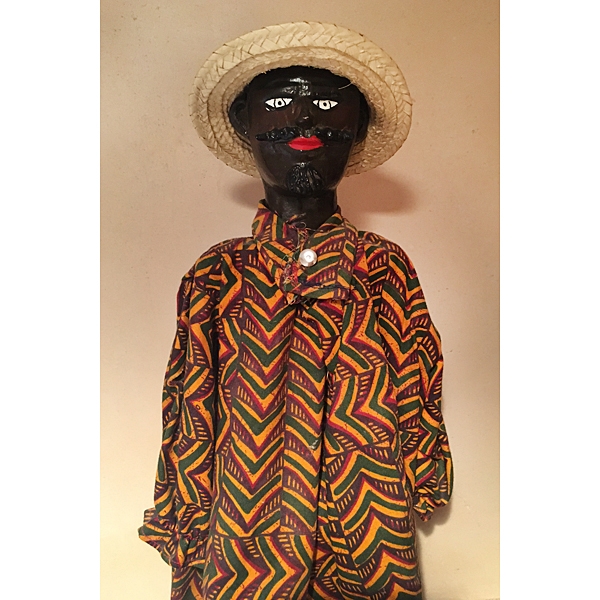 Man with Straw Hat, Carnival Puppet by Anonymous Artist