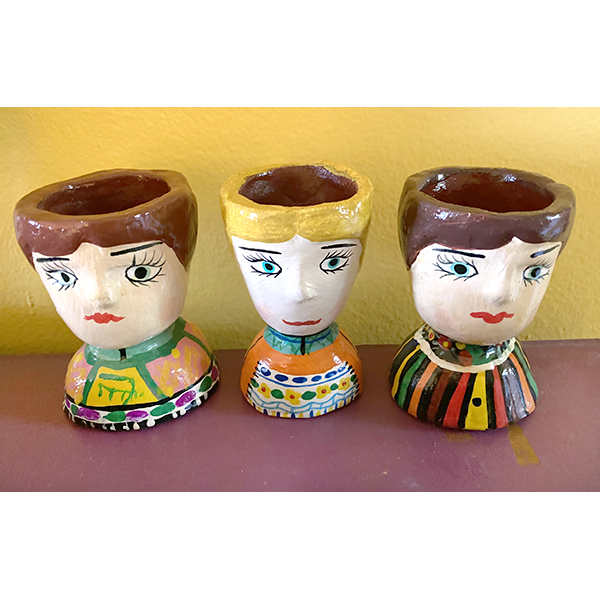 Ceramic Ladies by Anonymous Artist