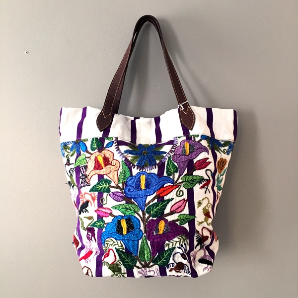 Hand-embroidered Tote from Guatemala