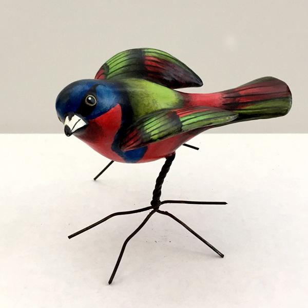 Bird in Blue, Green, and Red
