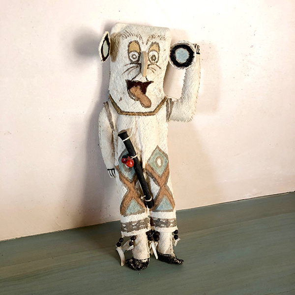 Funny Face Doll in Native Bark Cloth by Anonymous Artist
