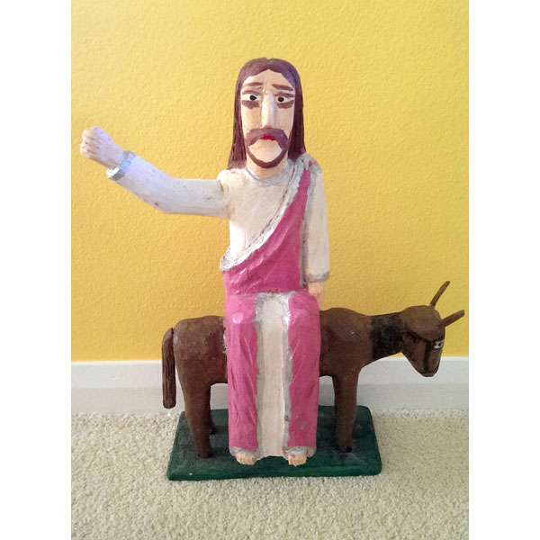 Jesus on Donkey by Miczolek
