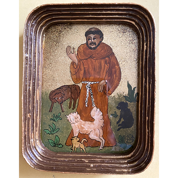St. Francis with Dogs by Magdalena