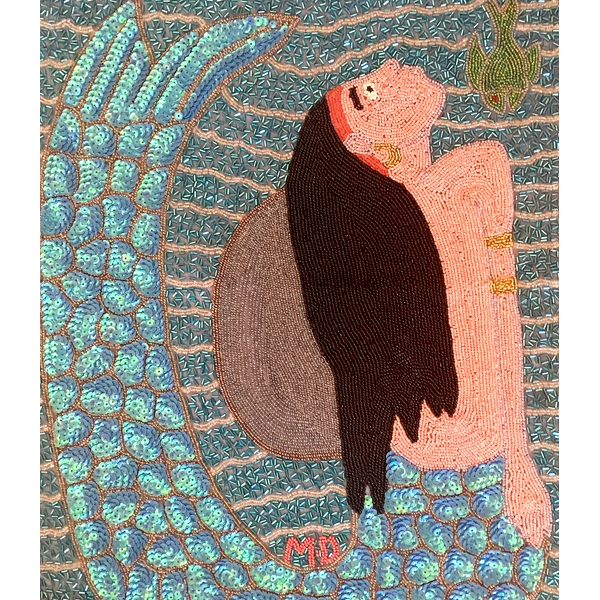 Mermaid with Fish by Mireille Delice