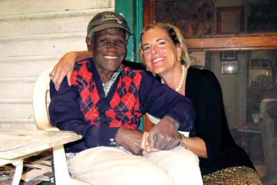 Amos Ferguson (left) and Laurie Ahner in 2009
