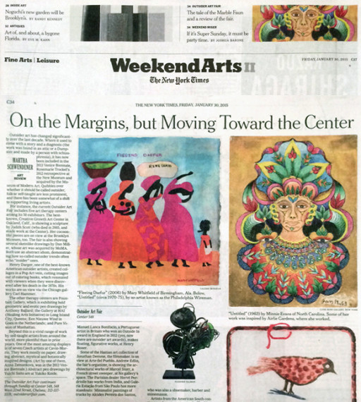 Mary Whitfield, Galerie Bonheur on the New York Times.