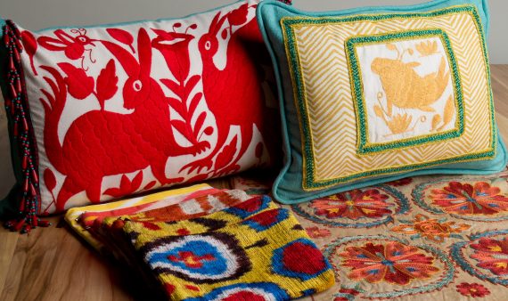 Otomi pillows, Larkin Lane Designs