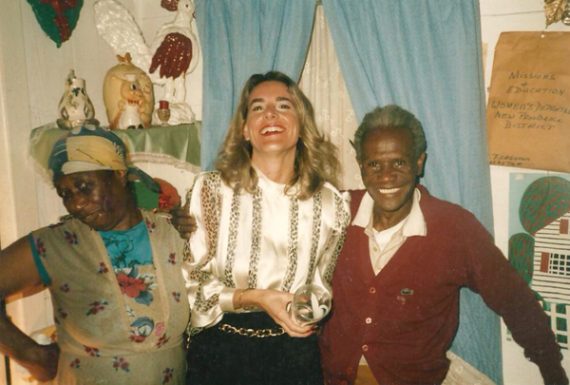 Amos & Bea Ferguson and Laurie Ahner at their home in Bahamas, circa 1980's.